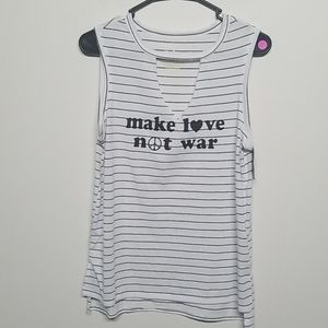 Make Love Not War - ladies tank top